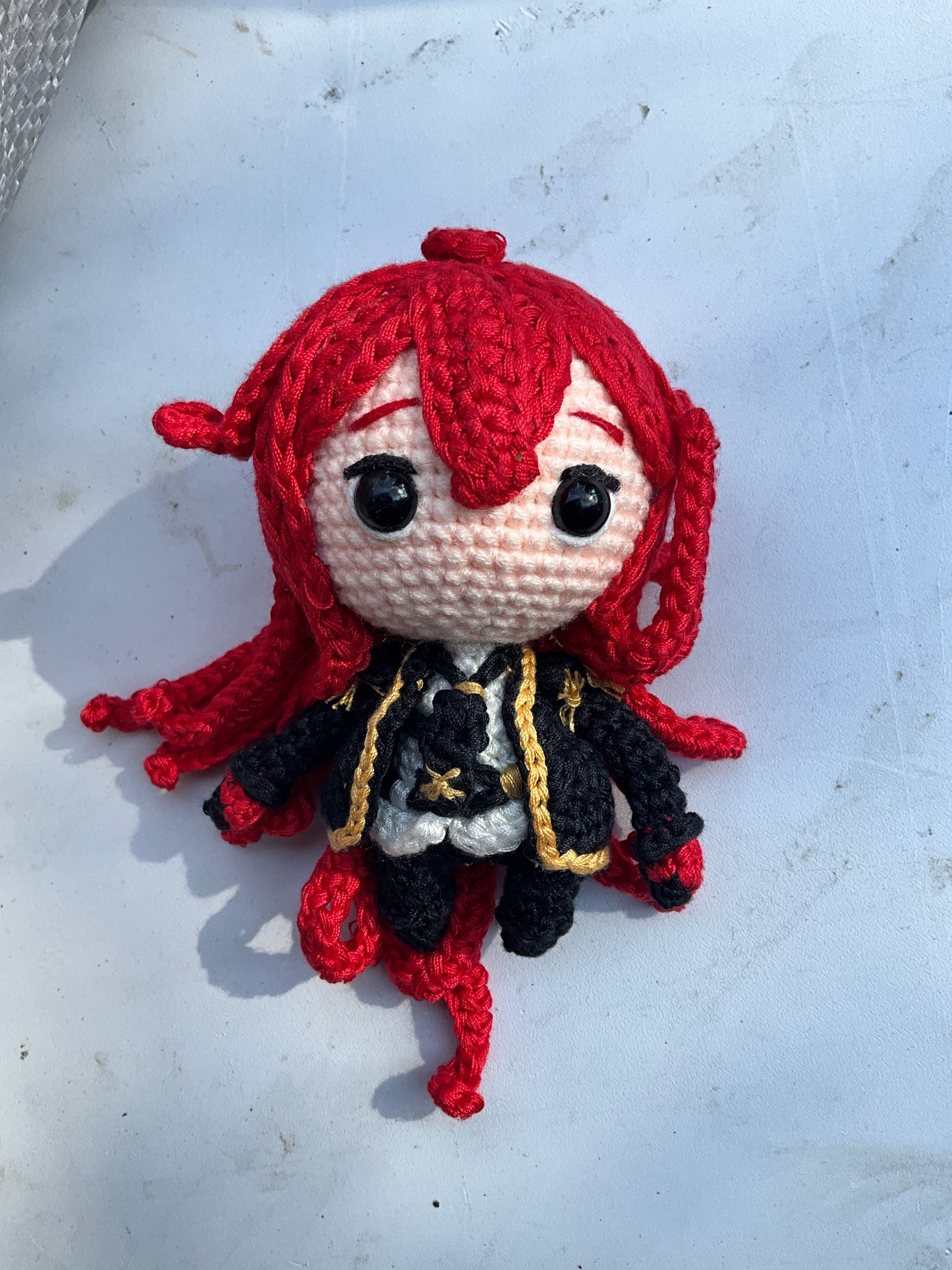 Doll Genshin 11 cheveux rouge